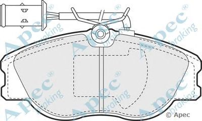 APEC BRAKING pad672 -  Комплект тормозных колодок, дисковый тормоз